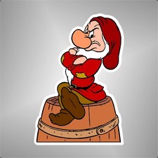 AUTOCOLLANT sept nains bourdon décalcomanie autocollant