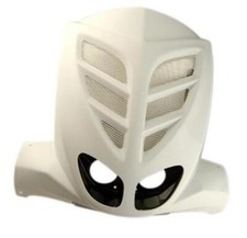 Tablier av/face av double optique xtreme blanc+grille scooter stunt/slider BCD