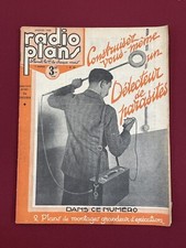 Revue Magazine Livre ancien RADIO PLANS + Schéma 1939 Numéro 63