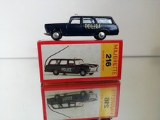 Majorette n° 216 Peugeot 404 Break Police quasi neuve en boite très rare
