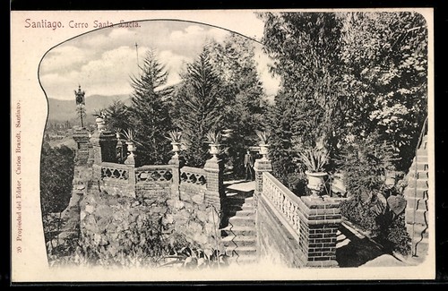 Carte postale santiago cerro - carte,