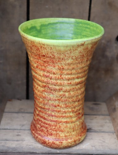 Vase vintage céramique signé