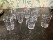 Huit verres  cristal Baccarat
