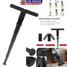 Tabouret pliant, canne de marche, siège télescopique portable, tabouret camping