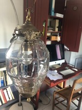 Suspension lanterne cristal et