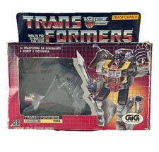 BOÎTE ITALIENNE GRIMLOCK TYRAN DINOROBOT TRANSFORMERS TRANSFORMERS G1 GIG 198...