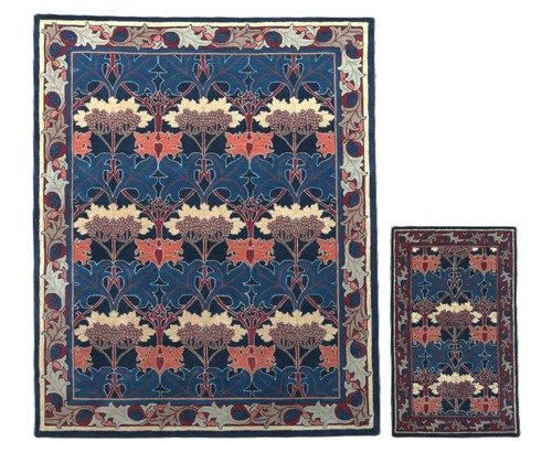 Tapis art déco - déco, bleu