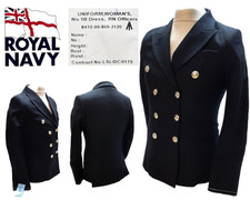 Veste No1B Rn Britannique Royal Marine Officiers Uniforme Femme Service Neuf