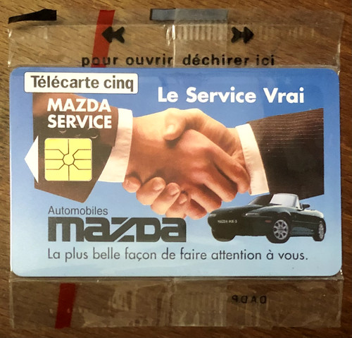 Telecarte mazda cars - telecarte,