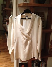 Chemise en soie couleur crème KENZO Paris - Taille 38/40