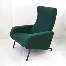 FAUTEUIL TRELAX VINTAGE 1960 DE PIERRE GUARICHE POUR MEUROP 60S JERSEY & METAL