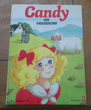 vintage bd livre CANDY en vacances  an 1980 GP ROUGE ET OR