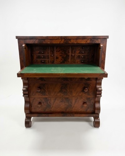 Antique empire flame mahogany - antique,