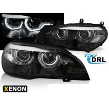 2 FEUX PHARE AVANT XENON ANGEL EYES A LED BMW X5 E70 PHASE 1 DE 2007 A 04/2010