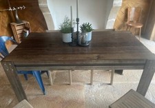 Table en Acier style industriel - 150x80 - 6 personnes - Démontable