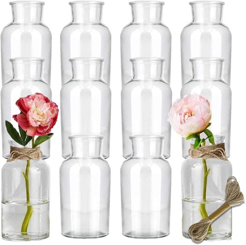 Lot mini vase en verre - 12,