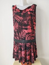 Robe droite vintage 42/44 motif floral