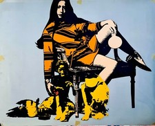 anonyme Pop art 1970 proche Andy Warhol rare sérigraphie d’époque 50x62cm