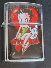 Briquet metal betty boop chien - betty,