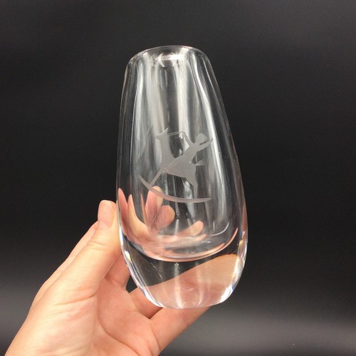 Vase soliflore cristal signé - cristal,