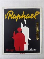 Tole publicitaire ST RAPHAËL Loupot Courbet Paris ancienne 