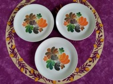 3 Assiettes Plates Décor