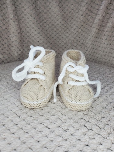 Chaussons baskets beige laine - beige,,