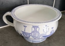 Faïence 19e BATES WALTER & C° Beau décor ETRUSCAN VASES ÉTRUSQUES Pot Chambre C2