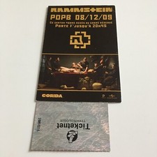 RAMMSTEIN - PARIS 2008 - VIP PASS + TICKET !!!!!! ULTRA RARE !!!!