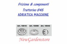 Embrayage Monodisque Disque D'Embrayage Manchon Tracteur 845 ADRIATICA MACHINES