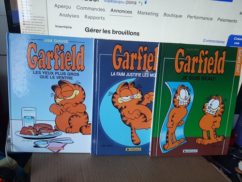Lot garfield tomes - de,