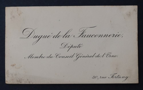 Carte visite noblesse dugue - de,