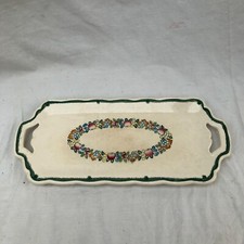 PLAT A CAKE FAIENCE DE LONGWY