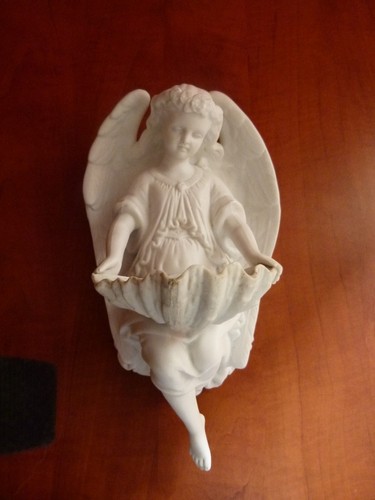 Angelot benitier porcelaine - benitier,