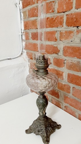 Lampe petrole art nouveau - a,