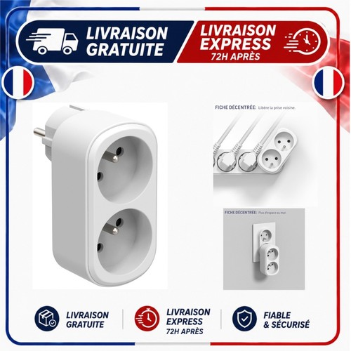 Adaptateur prise multiple - , 2