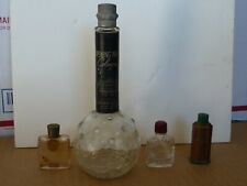 4 perfume bottles vintage, coty chypre, L'origan, opening night lucien lelong