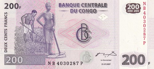 Congo 200 francs - (rdc),