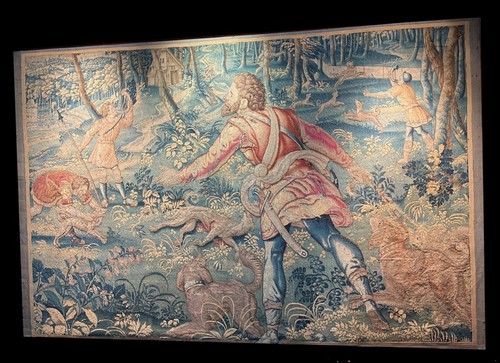 Paysage avec scène chasse - avec, de