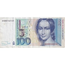 Billet, République fédérale allemande, 100 Deutsche Mark, 1996, 1996-01-02