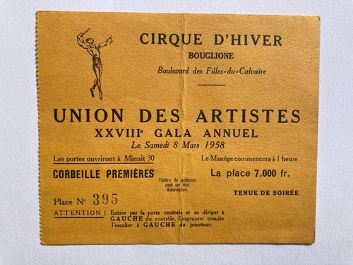 Billet ème galla union des - galla,