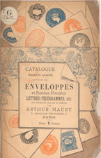 catalogue Arthur MAURY 1895