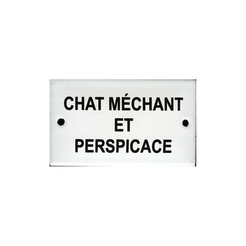 Plaque humoristique émaillée