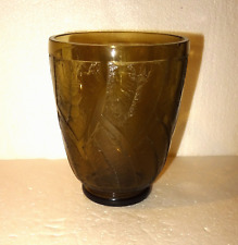 VASE SIGNE SCHNEIDER EPOQUE ART DECO EN VERRE DEGAGE A L'ACIDE