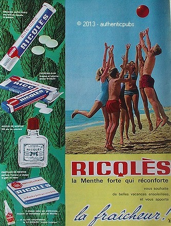 1964 ricqles dragee chewing - ricqles,