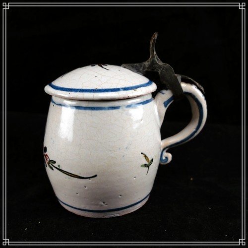 Moutardier faience - moutardier, en