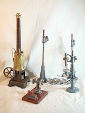 JOUET ANCIEN usine machine à vapeur grande taille métal plusieurs machines XIX