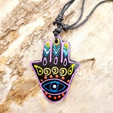 Collier en bois main de Fatma