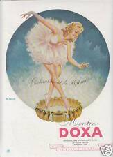 Publicité ancienne montre Doxa rythme 1946 ou 1947 issue de magazine Ch. Lemmel 
