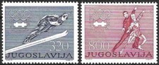 Timbres Sports d'hiver JO (dont Patinage) Yougoslavie 1519/1520 ** - 84067FN